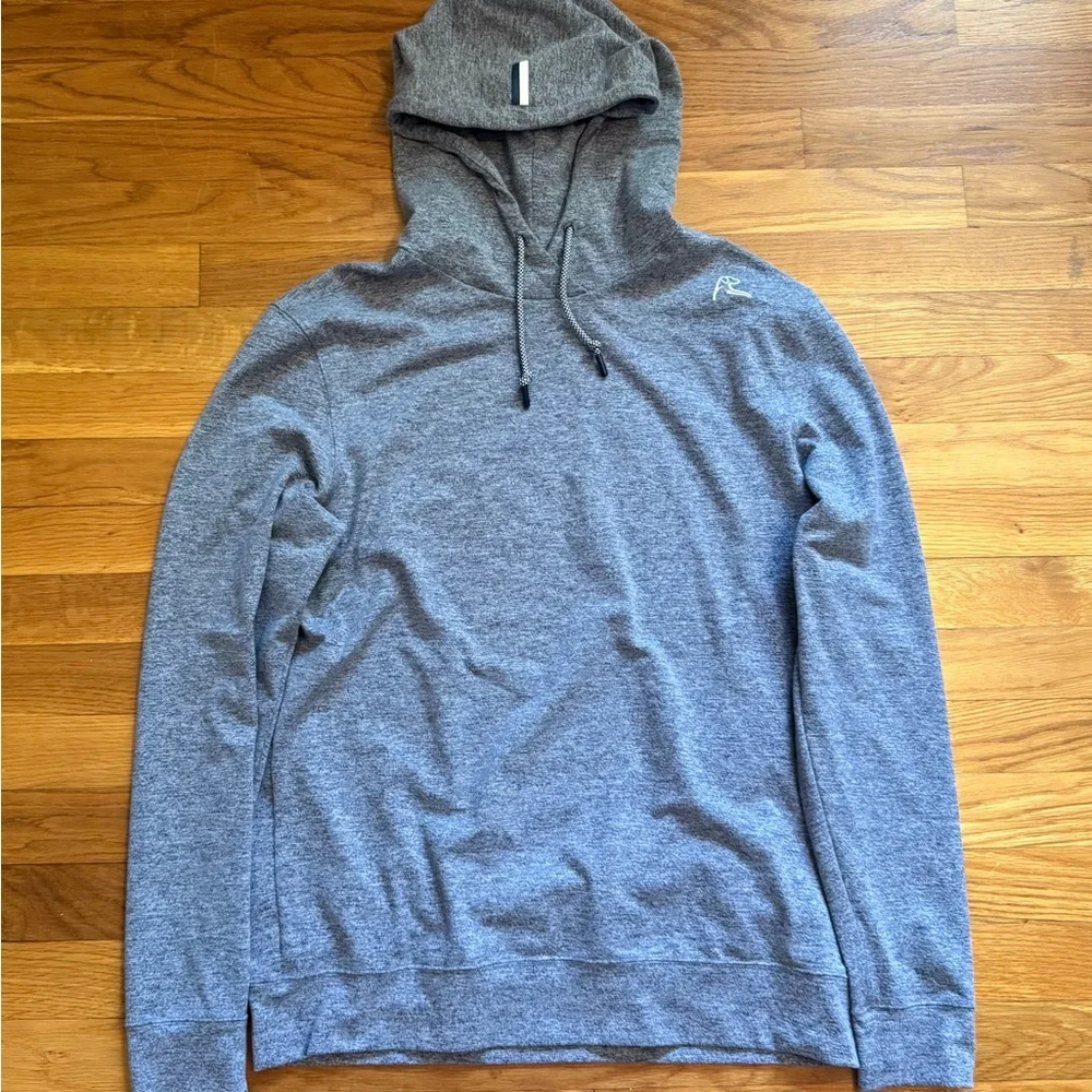 Rhoback Hesi Performance Hoodie Men’s Small Heather Steel Gray - Picture 1 of 6
